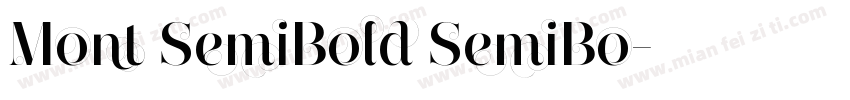 Mont SemiBold SemiBo字体转换